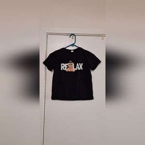 Boys black t shirt